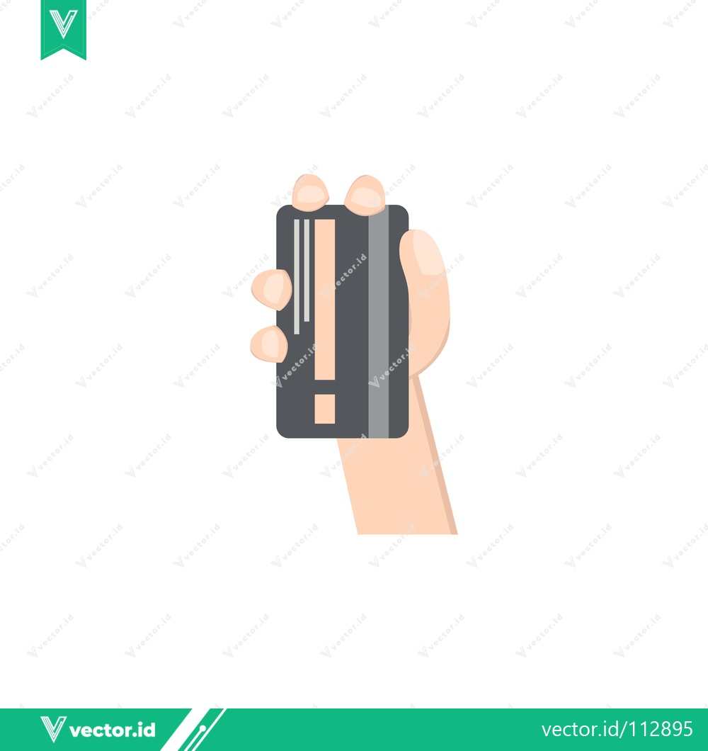 Premium Vector dari Hand Holding Credit Card for Payment