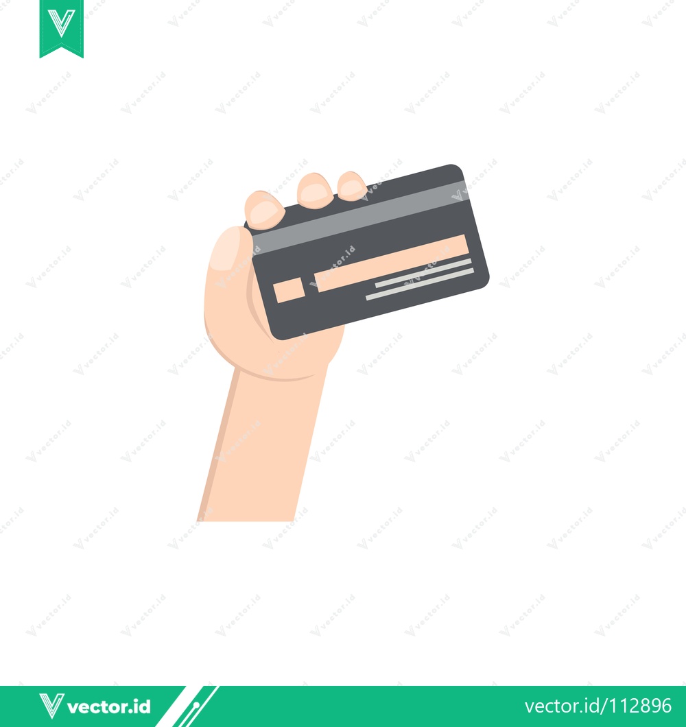 Premium Vector dari Hand Holding Credit Card for Payment