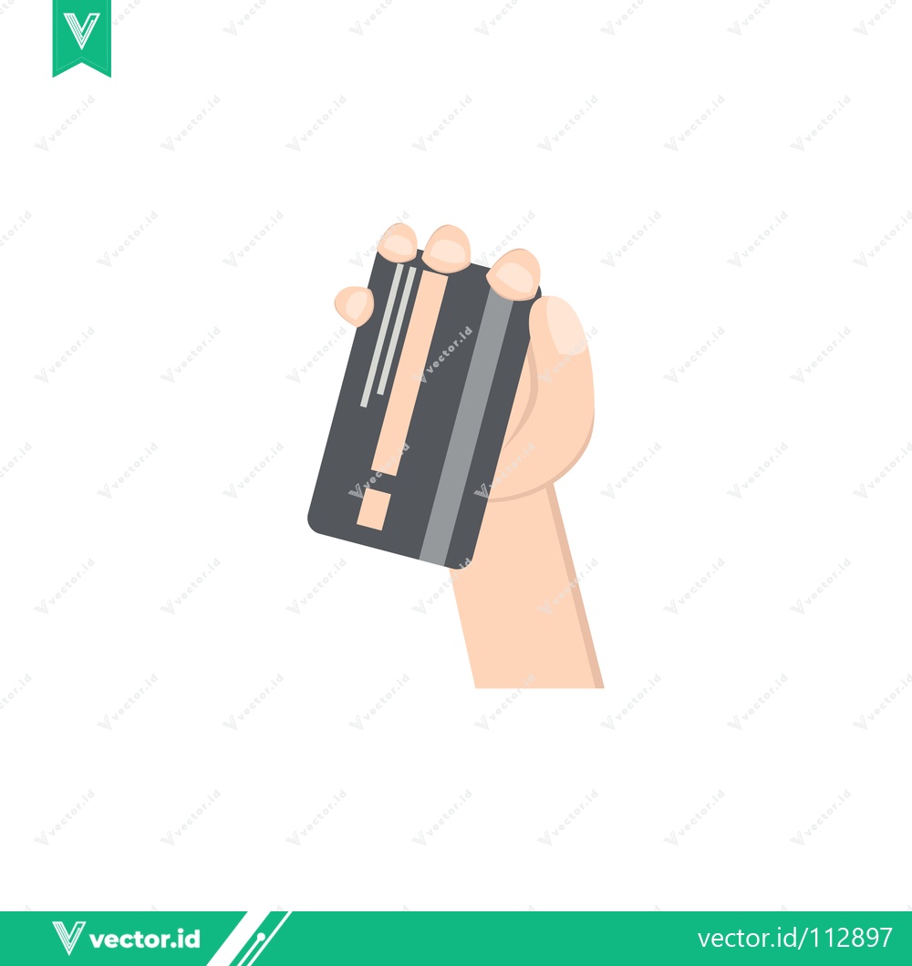 Premium Vector dari Hand Holding Credit Card for Payment