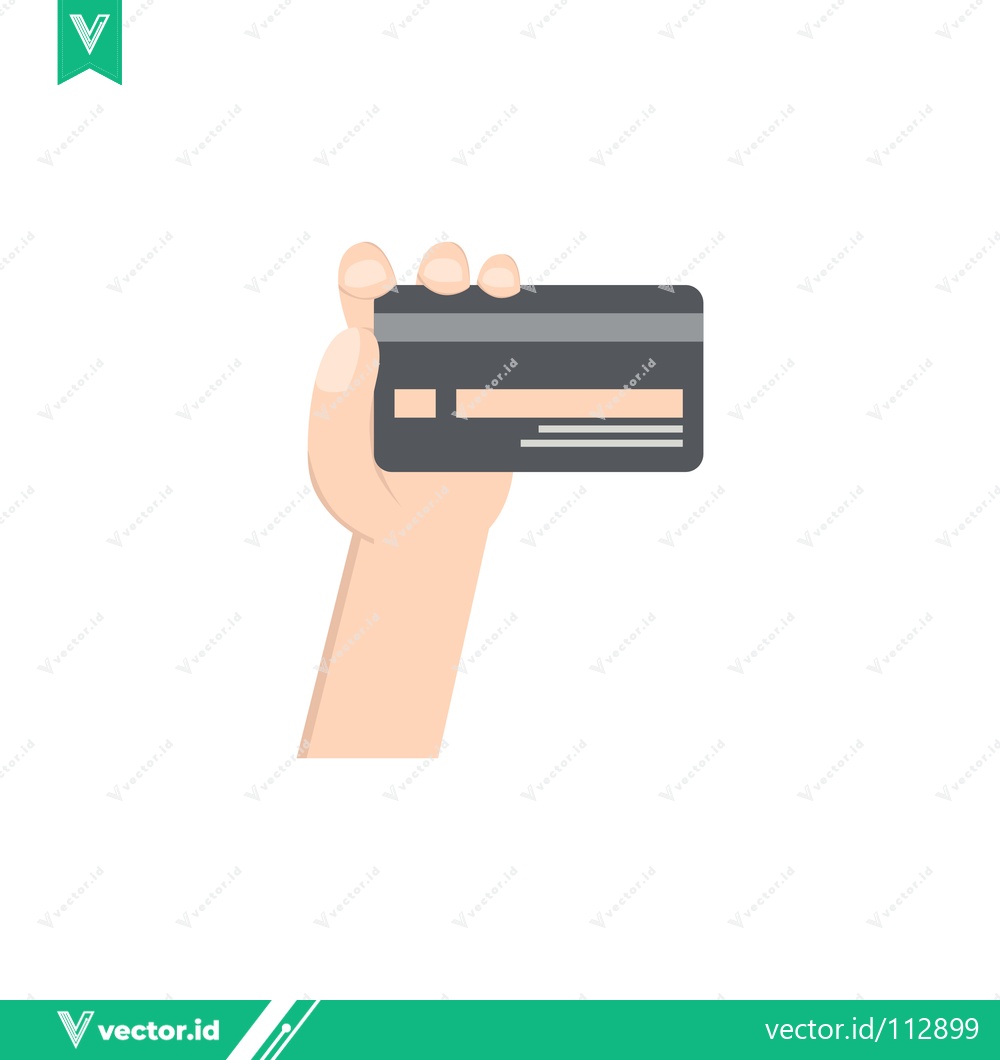 Premium Vector dari Hand Holding Credit Card for Payment