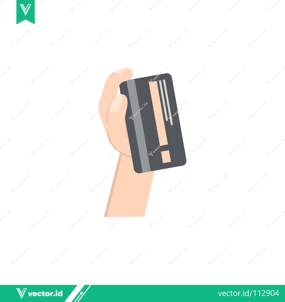 Premium Vector of Hand Holding Credit Card for Payment