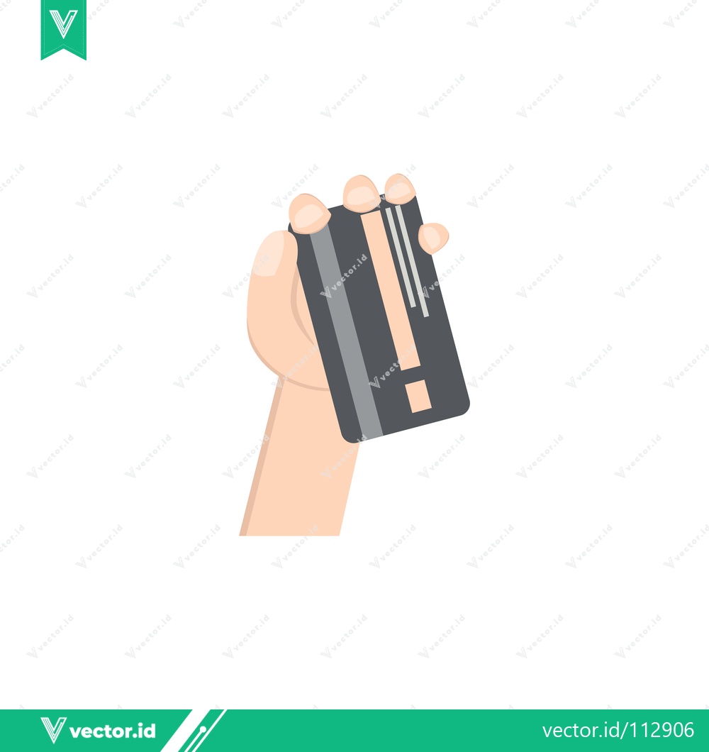 Premium Vector dari Hand Holding Credit Card for Payment