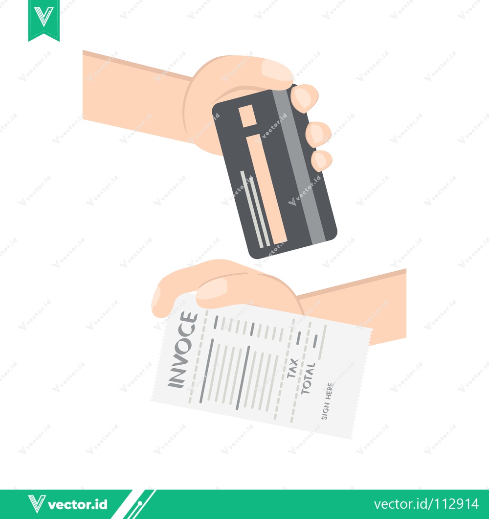 Premium Vector of Paying an Invoice with a Credit Card