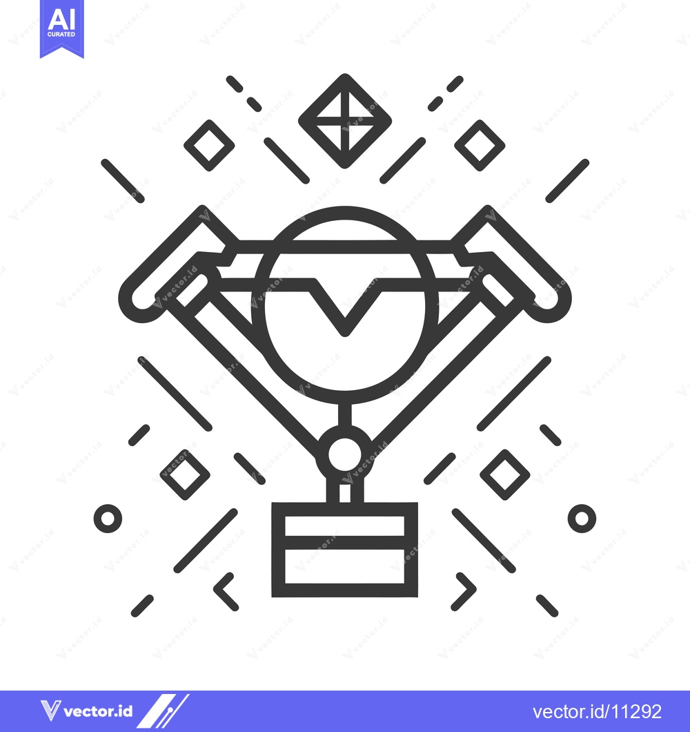 Premium Vector dari Abstract Geometric Design with a Central Circle and Two Arms