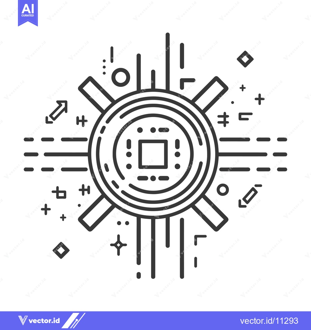 Premium Vector dari Abstract Geometric Design with a Central Circular Element