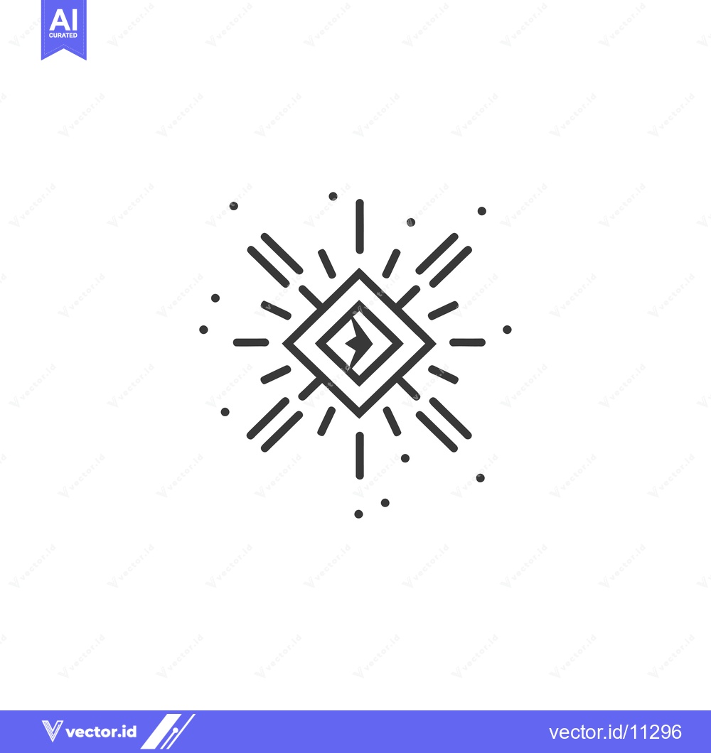 Premium Vector dari Abstract geometric design with a central diamond shape and radiating l