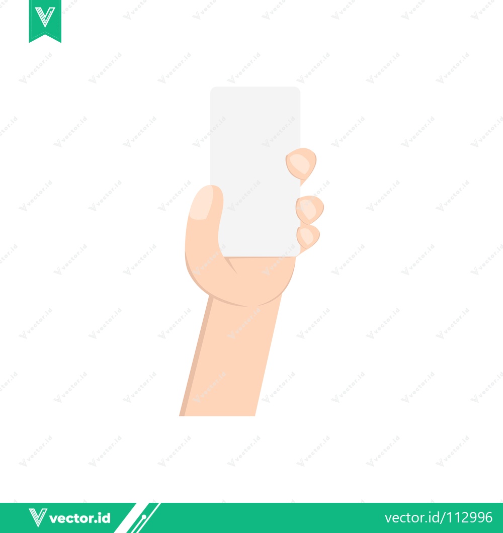 Premium Vector dari Hand Holding Blank Card for Information