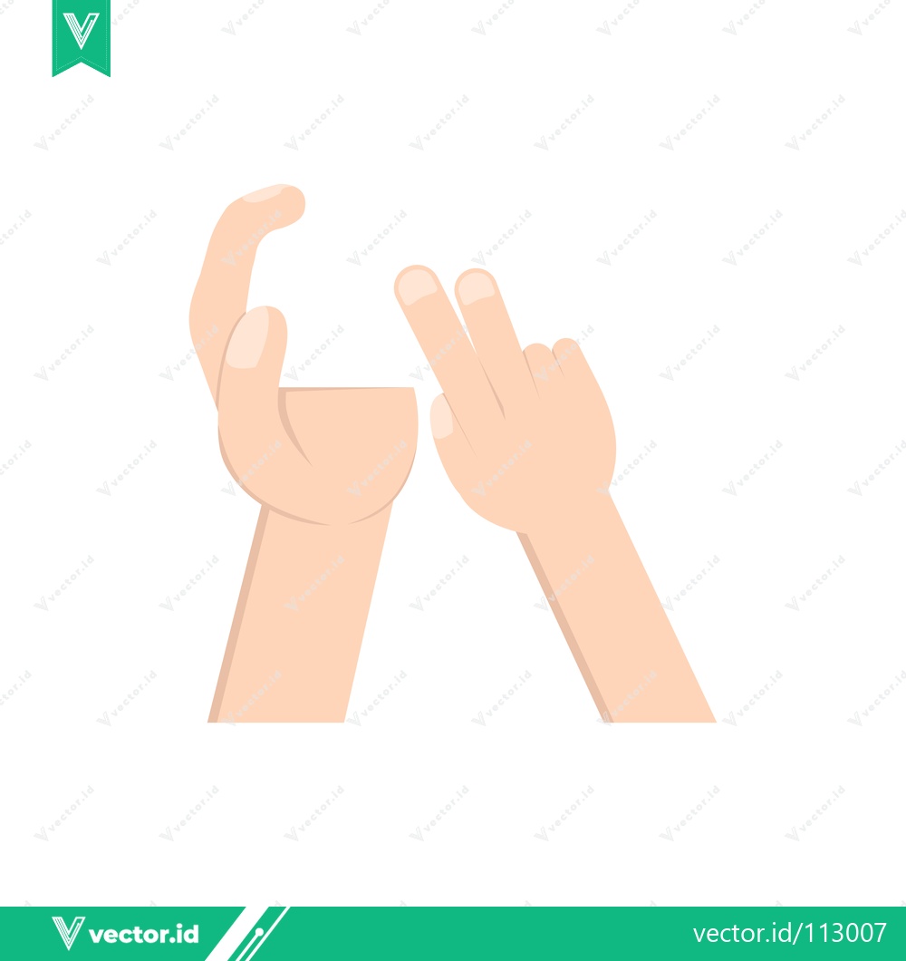 Premium Vector dari Two Hands Gesturing with Fingers and Thumb