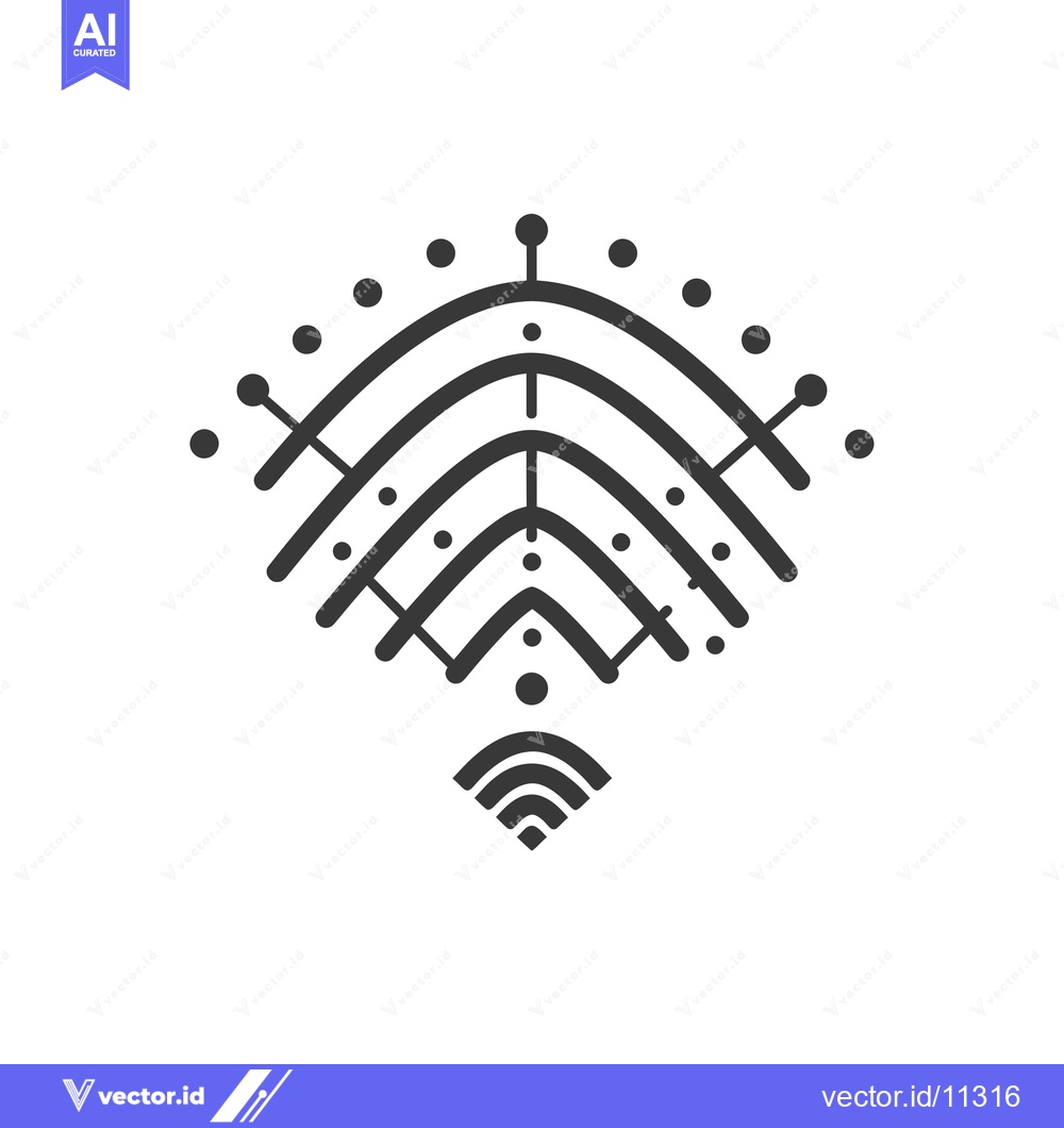 Premium Vector of Abstract Geometric Design with Arcs, Dots, and Lines