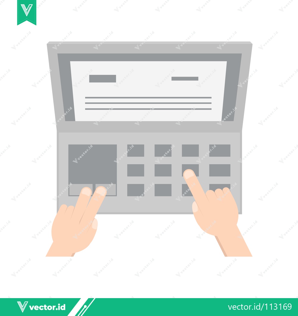 Premium Vector of Hands Using a Scanner for Document Digitization and Data Entry