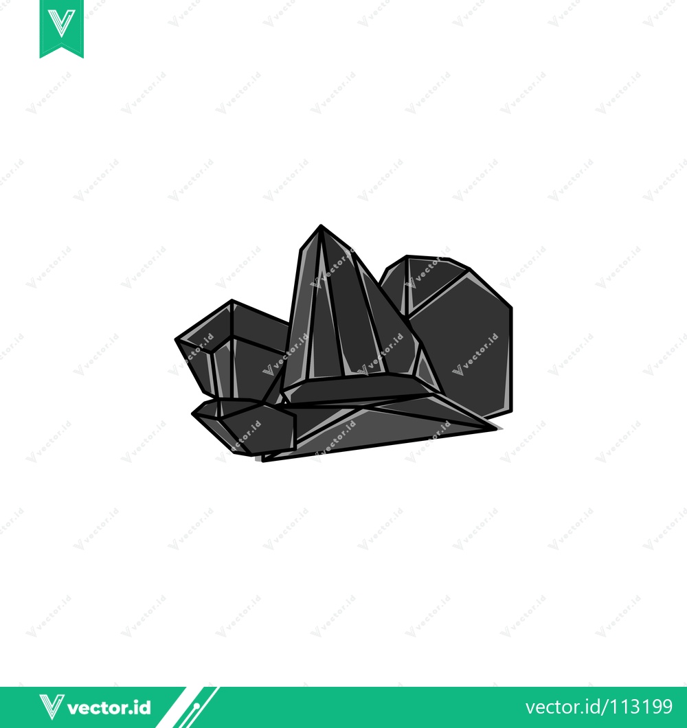 Premium Vector dari Abstract Geometric Shapes Cluster Dark Tones