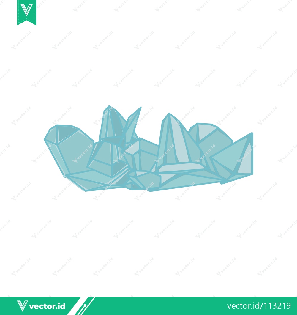 Premium Vector dari Abstract Geometric Crystal Formation