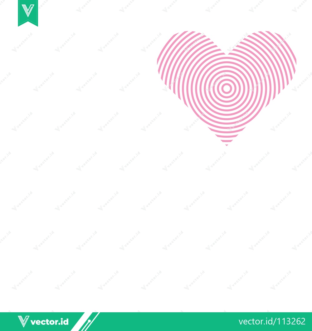 Premium Vector dari Concentric Heart Shape Design