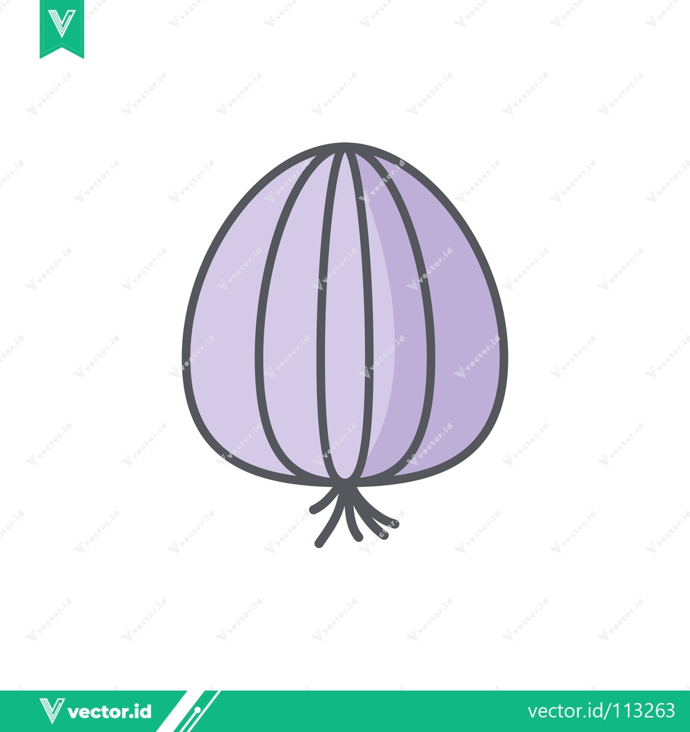 Premium Vector dari Simple illustration of a garlic bulb with a clean outline