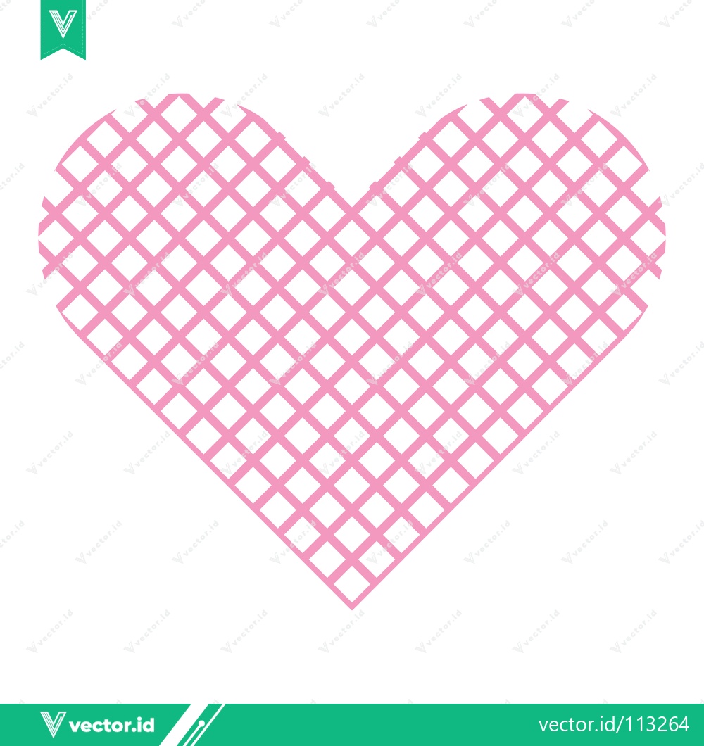 Premium Vector dari Pink Heart Pattern Graphic