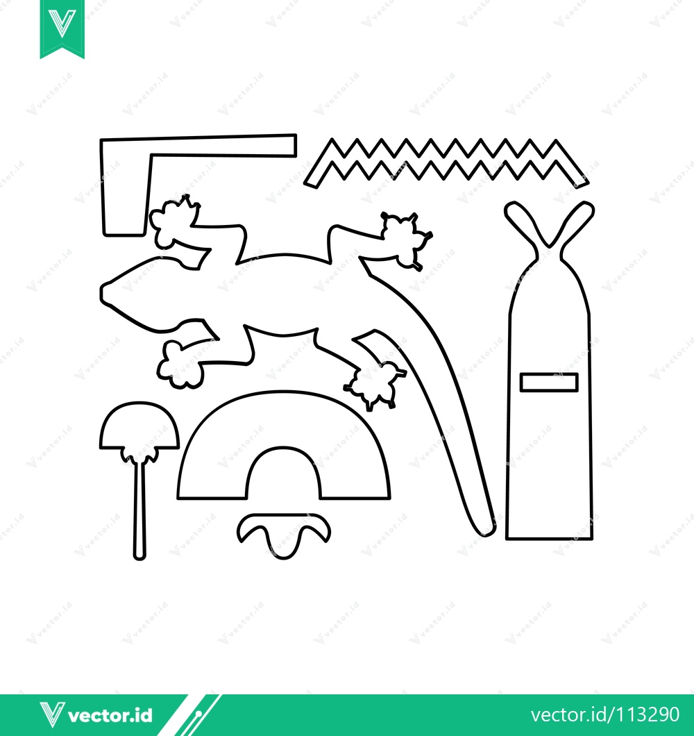 Premium Vector dari Gecko Craft Template Vector Illustration