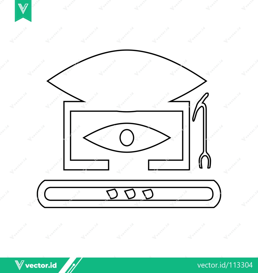 Premium Vector of Ancient Egyptian Hieroglyph of the Eye of Horus Symbol