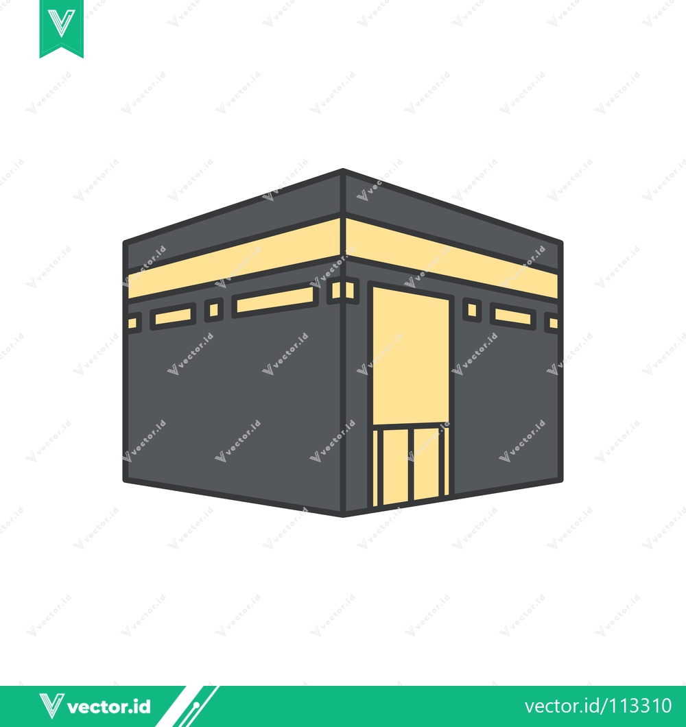 Premium Vector dari Kaaba Islamic Holy Site Illustration