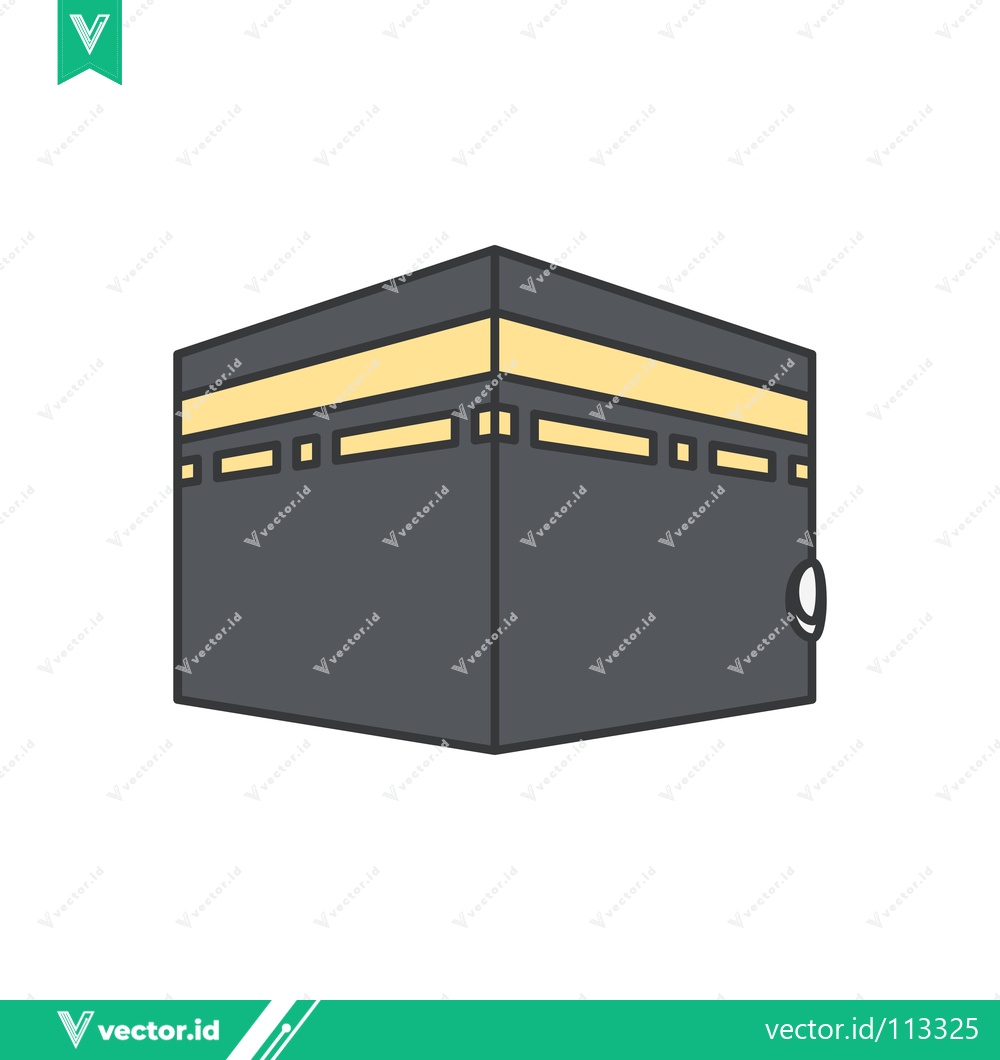 Premium Vector dari Kaaba Islamic Holy Site Illustration