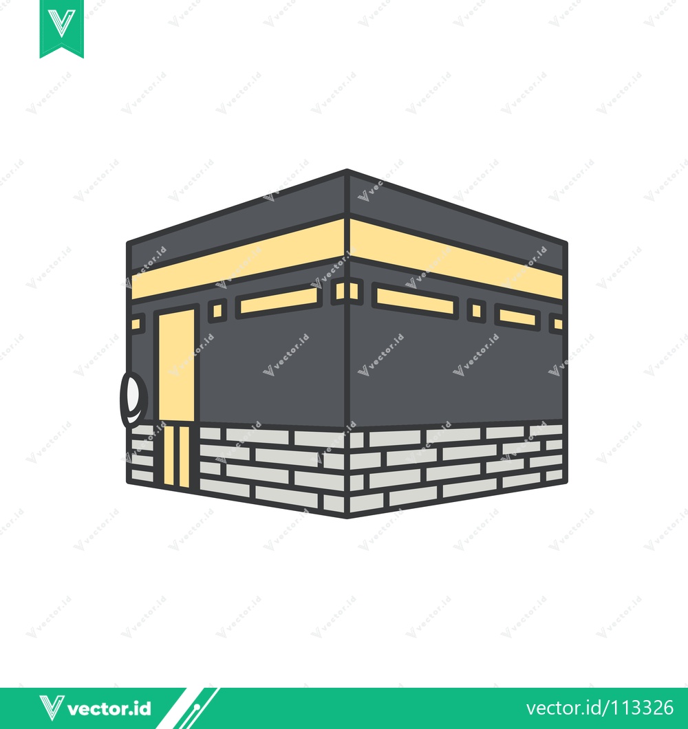 Premium Vector dari Kaaba Islamic Holy Site Illustration