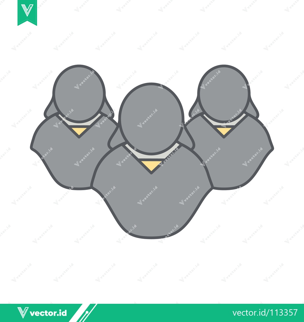 Premium Vector dari Group of people icon simple illustration