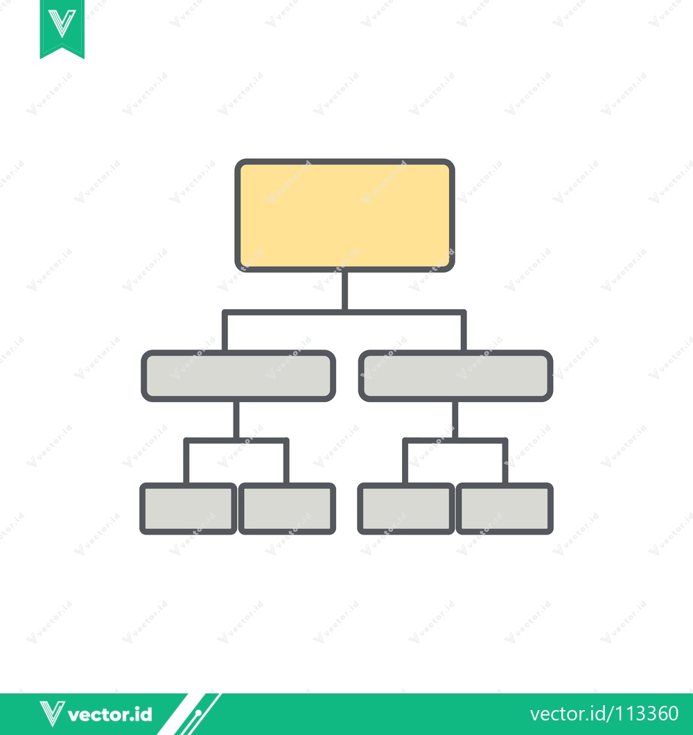 Premium Vector of Organizational Chart Structure Diagram