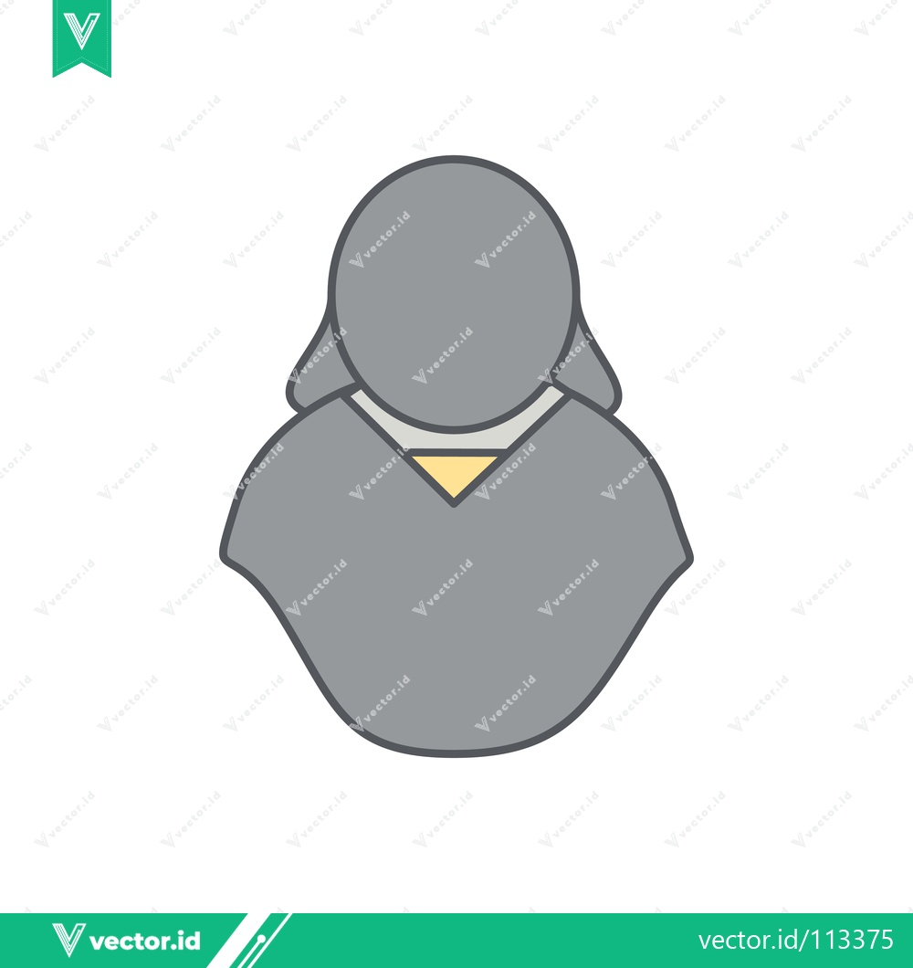Premium Vector of Minimalist Icon of a Person in a Robe