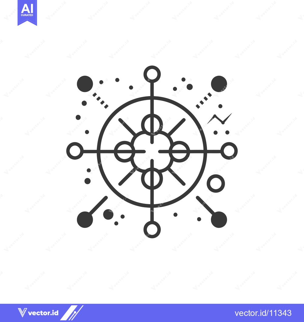 Premium Vector of Abstract Geometric Design with Circles and Dots