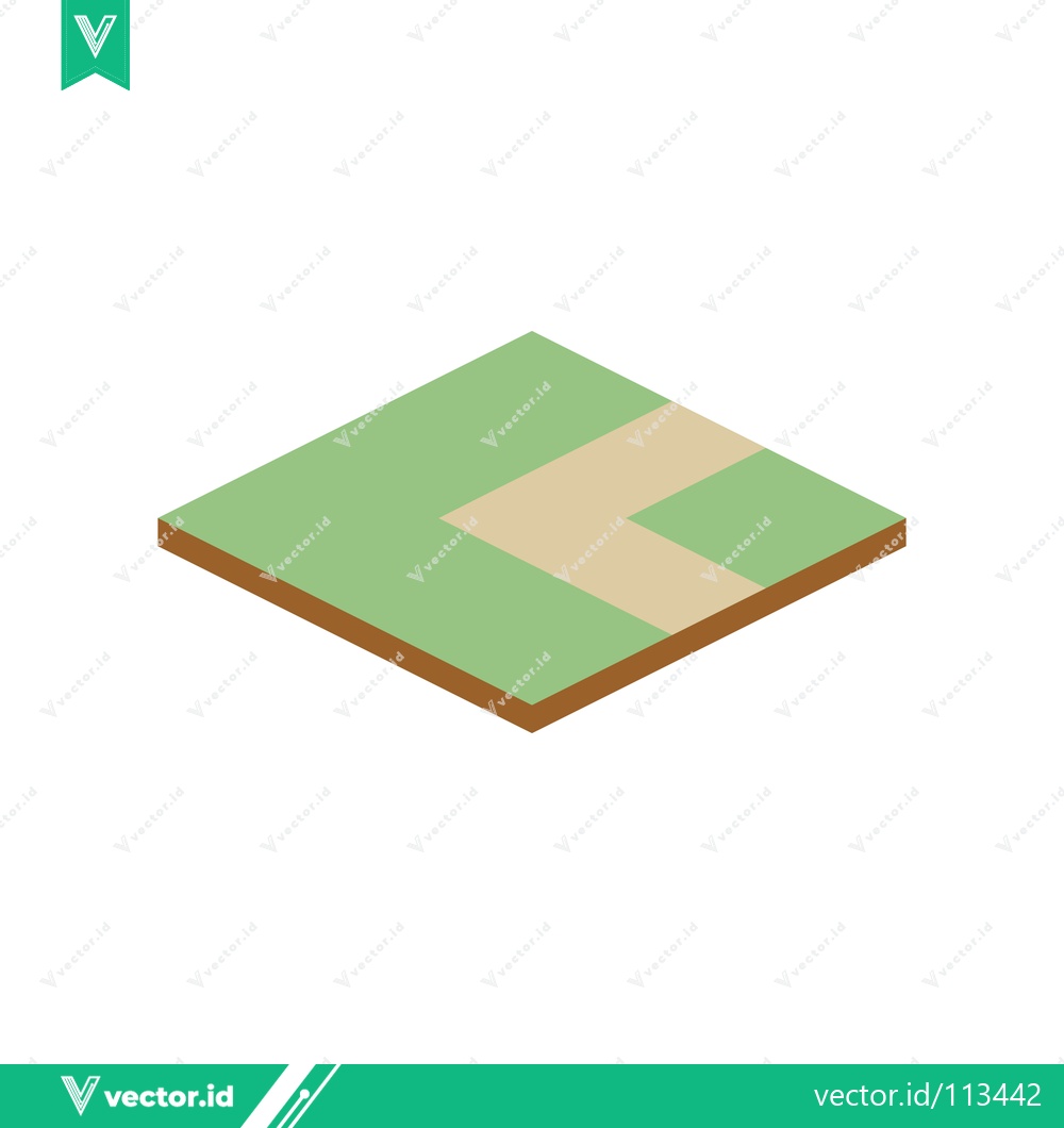 Premium Vector dari Isometric Baseball Field Corner View