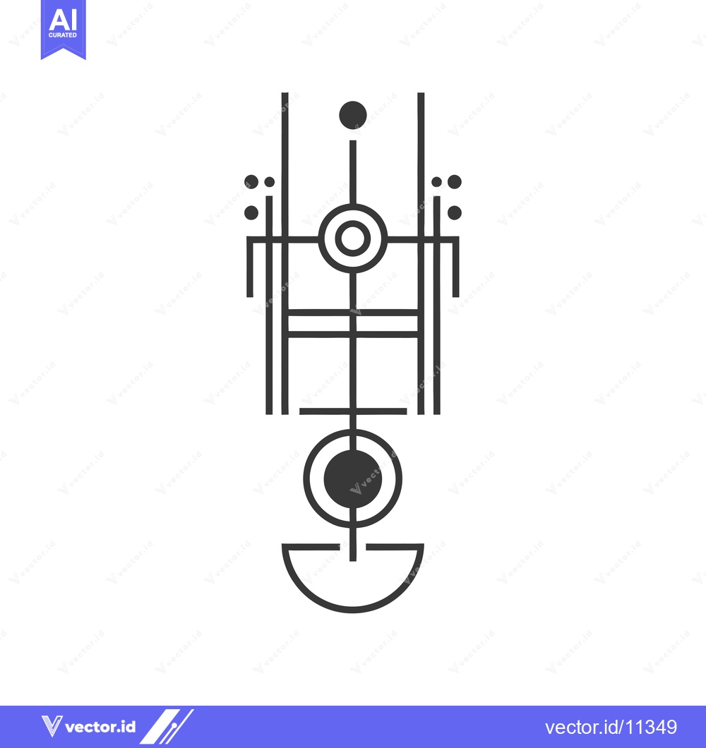 Premium Vector dari Abstract Geometric Design with Circles and Lines