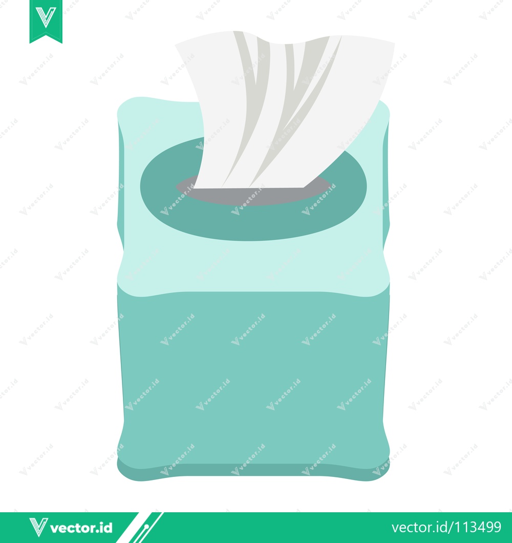 Premium Vector of A box of tissues with a white background