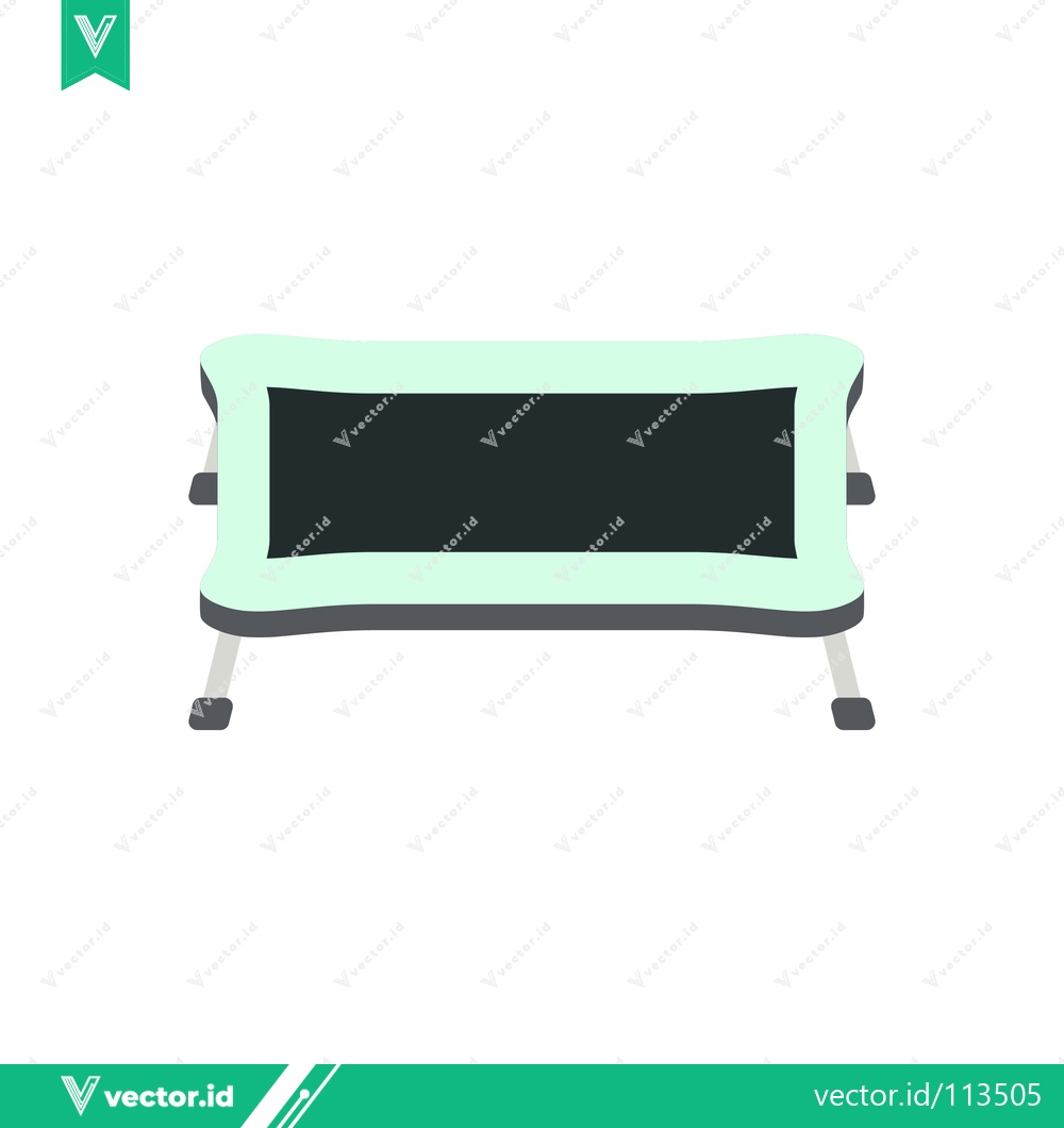 Premium Vector dari Minimalist Digital Display Screen with Light Green Frame and Silver Legs
