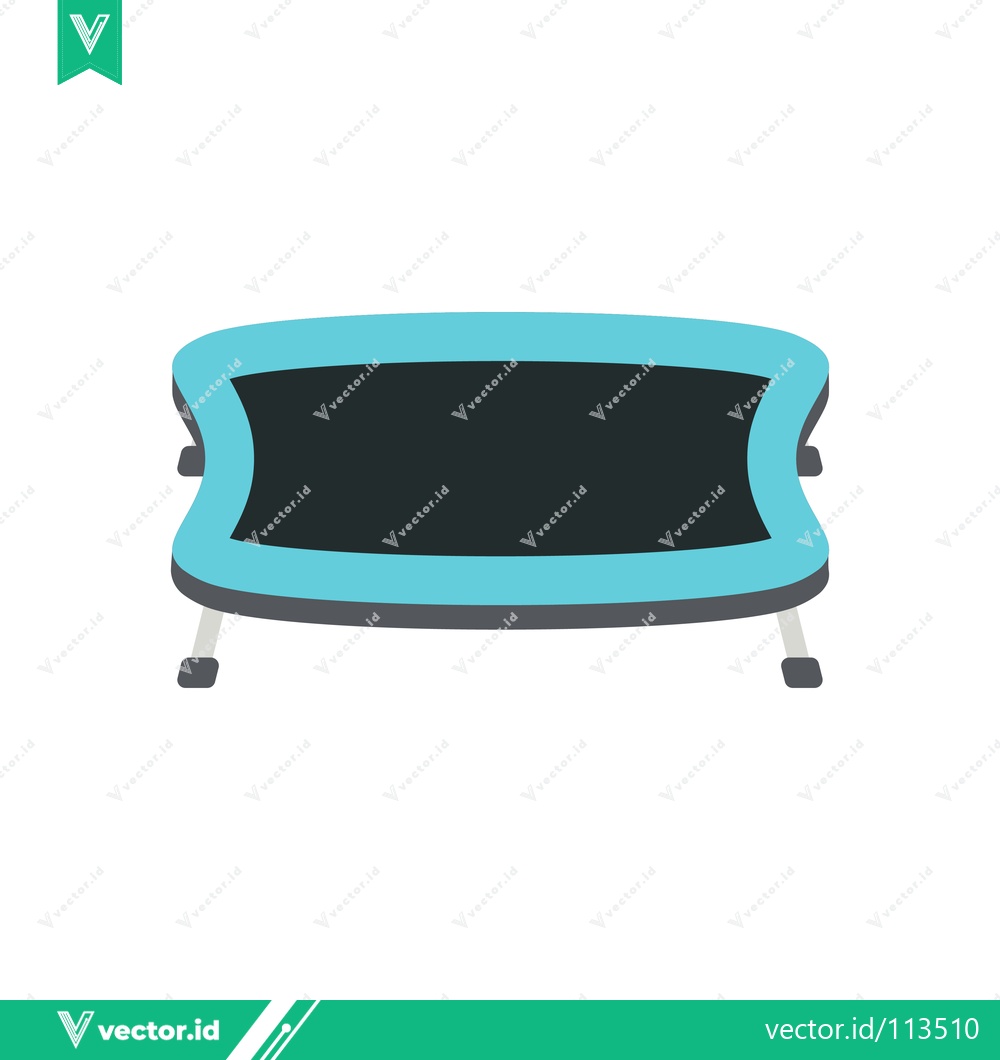 Premium Vector of Rectangular Trampoline for Kids and Adults