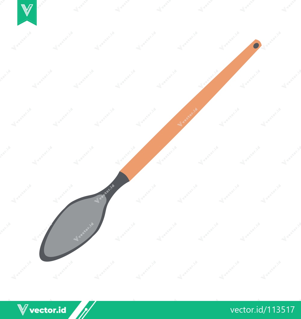 Premium Vector dari Illustration of a single dental mirror with a wooden handle