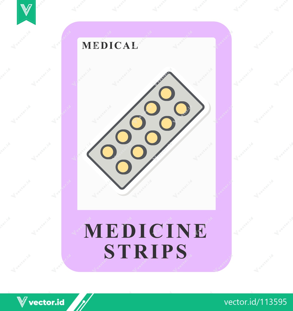 Premium Vector dari Medicine Strips Illustration for Healthcare and Pharmaceutical Concepts