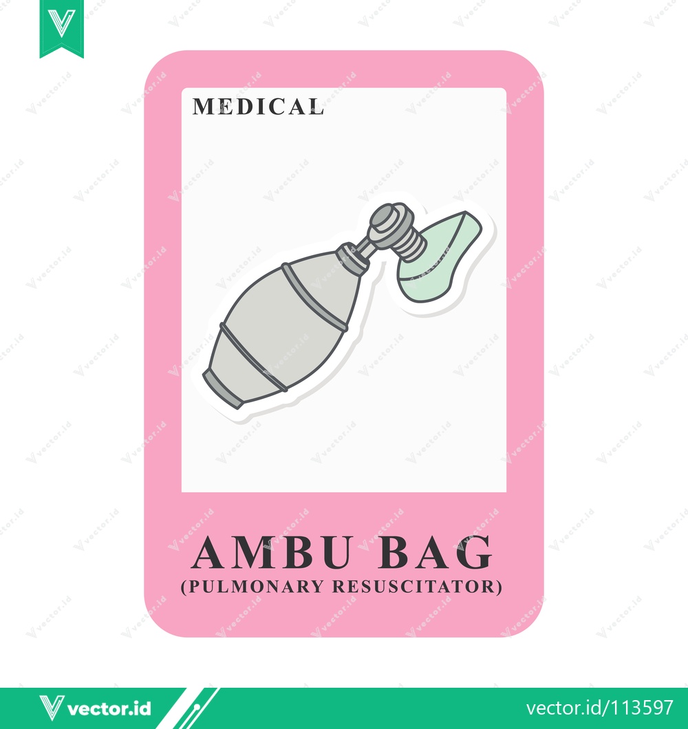Premium Vector of Illustration of an Ambu Bag for Medical Resuscitation