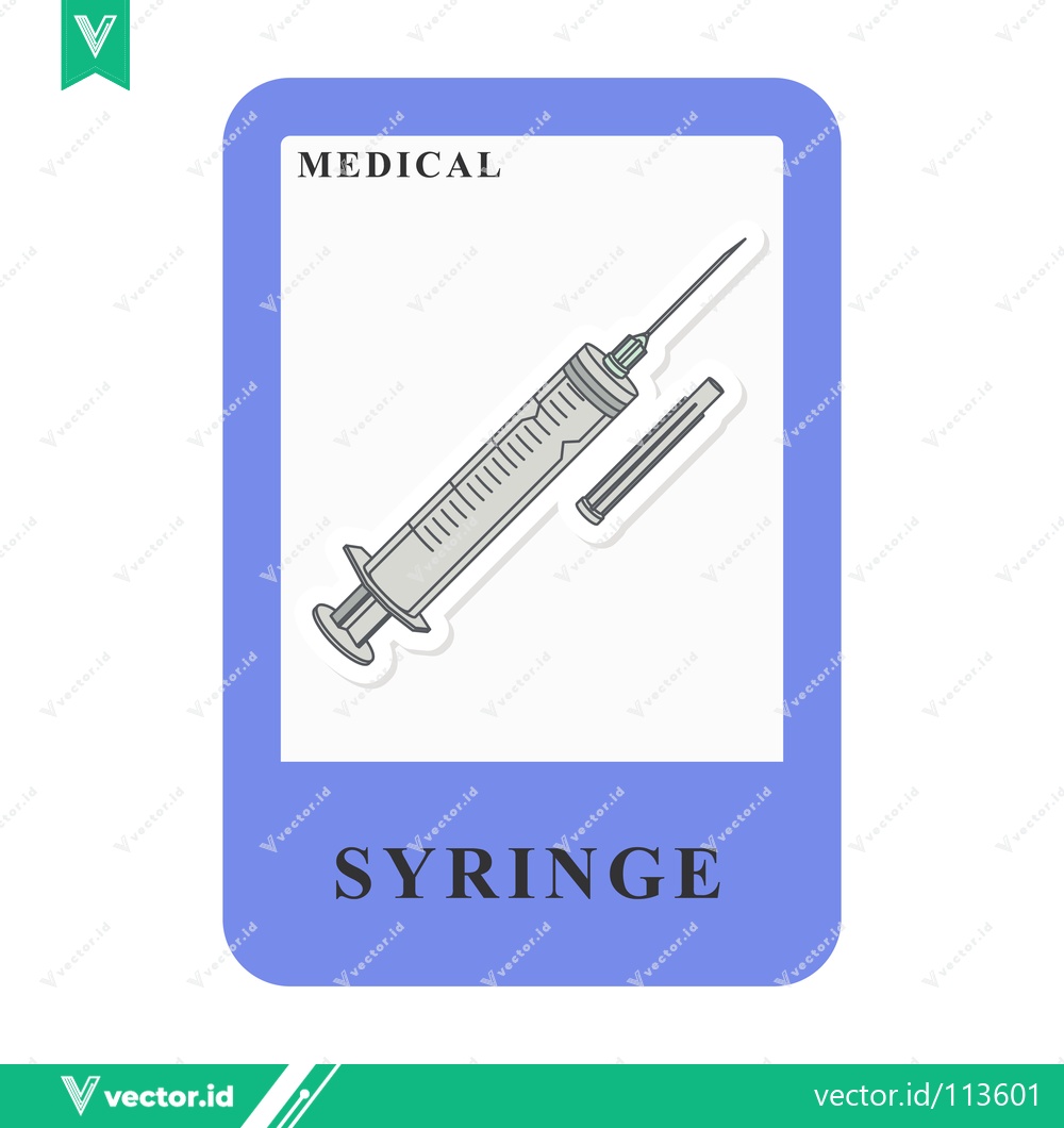 Premium Vector dari Medical Syringe Illustration for Healthcare and Science