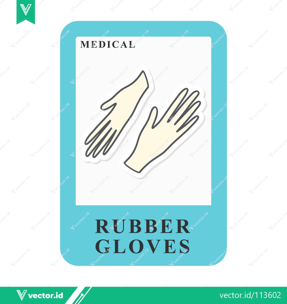 Premium Vector dari Illustration of Medical Rubber Gloves for Protection and Hygiene