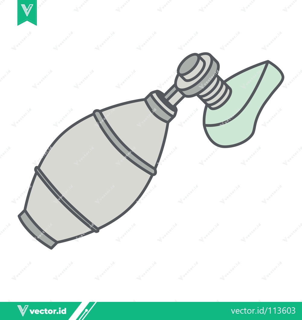 Premium Vector dari Medical Resuscitator Bag With Mask Icon