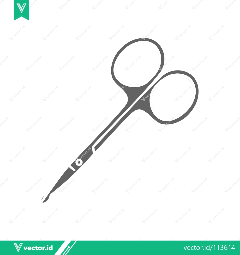 Premium Vector dari Minimalist Icon of Surgical Scissors