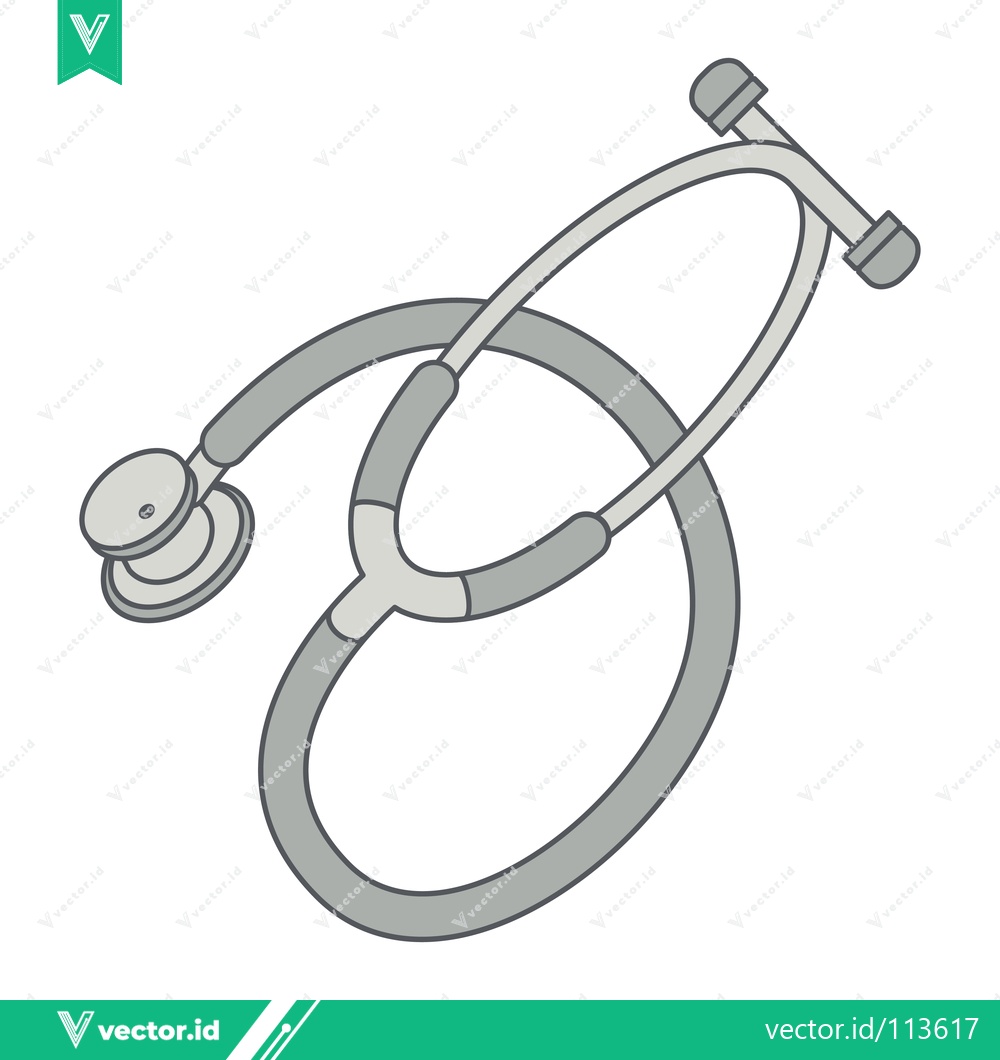 Premium Vector dari Medical Stethoscope Illustration Isolated on White Background