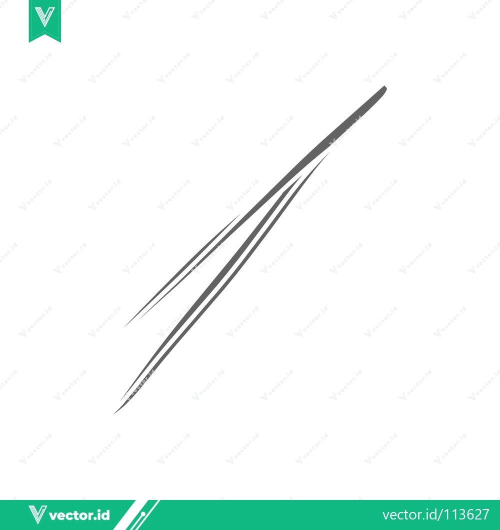 Premium Vector dari Minimalist Illustration of Tweezers on White Background