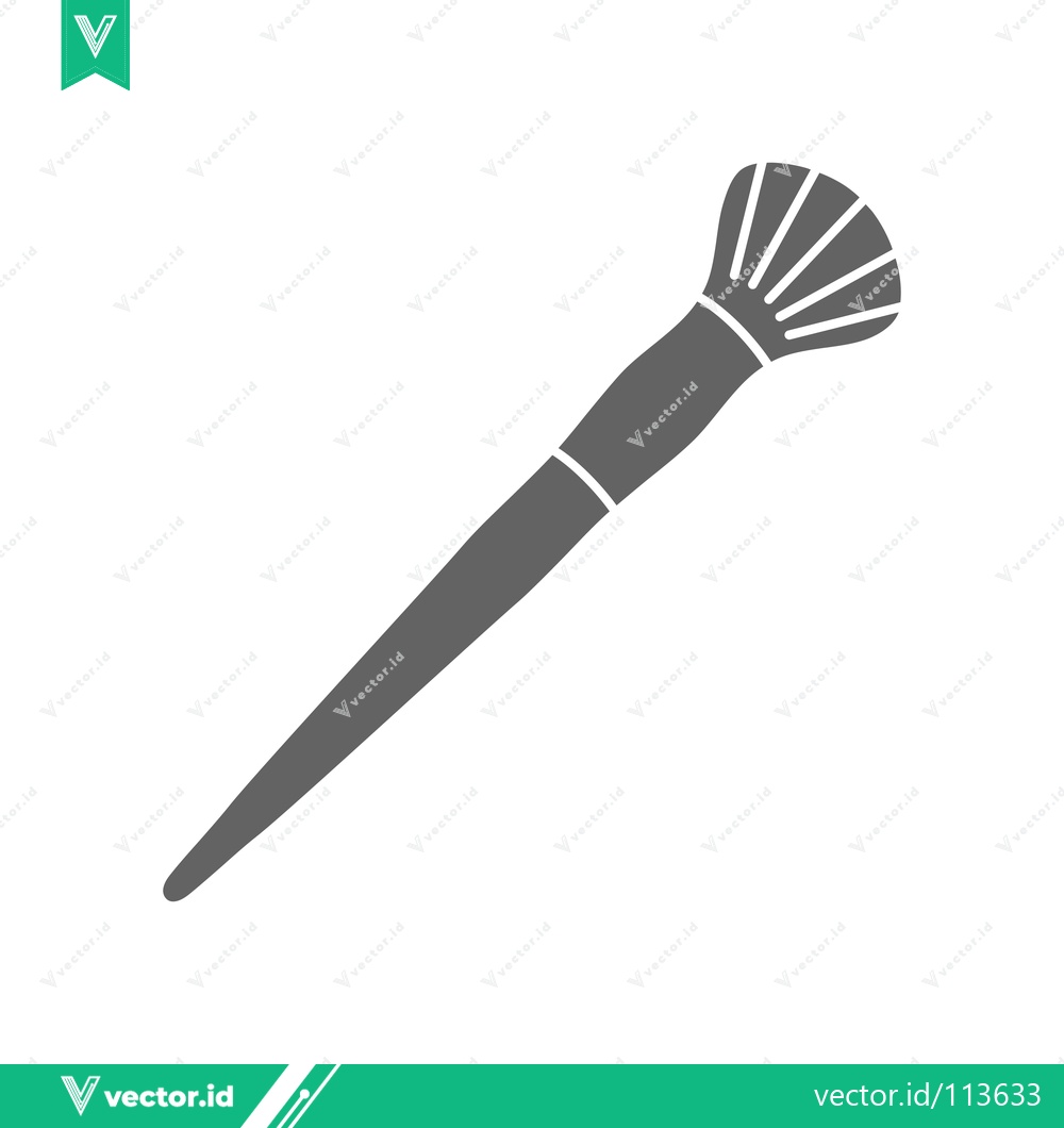 Premium Vector dari Simple Icon of a Makeup Brush