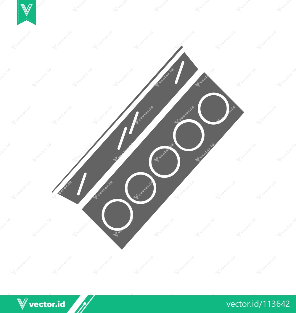 Premium Vector of Minimalist Icon of Makeup Palette with Brushes