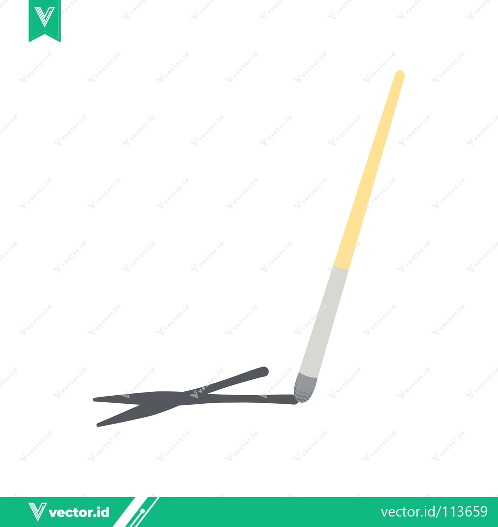 Premium Vector dari Artistic Brush and Scissors Shadow Play
