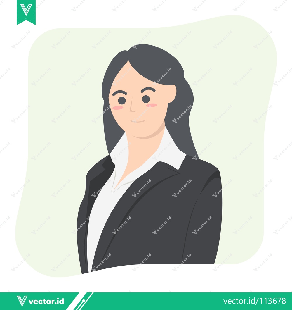 Premium Vector of Professional Woman in Business Suit Standing Confidently