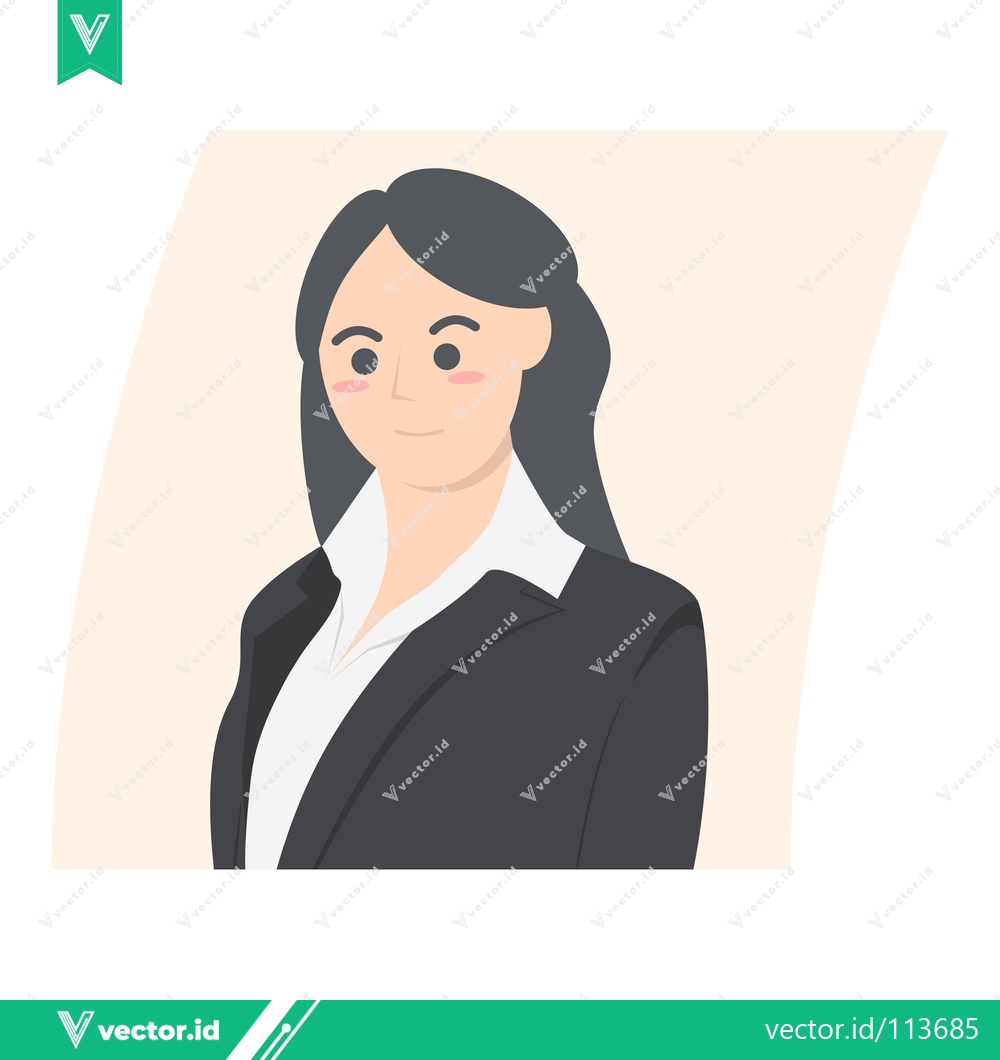 Premium Vector of Professional Woman in Business Suit Confidently Posing