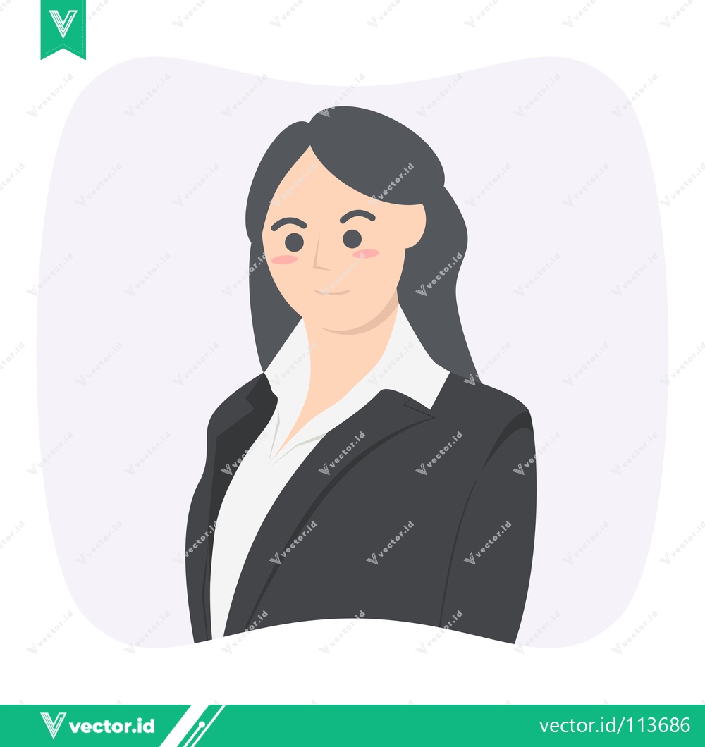Premium Vector of Professional Businesswoman in a Suit Confident and Ready for Work