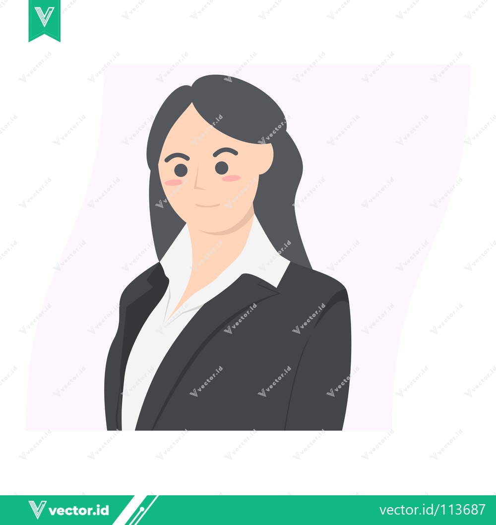 Premium Vector dari Professional Businesswoman in a Suit Confident and Ready