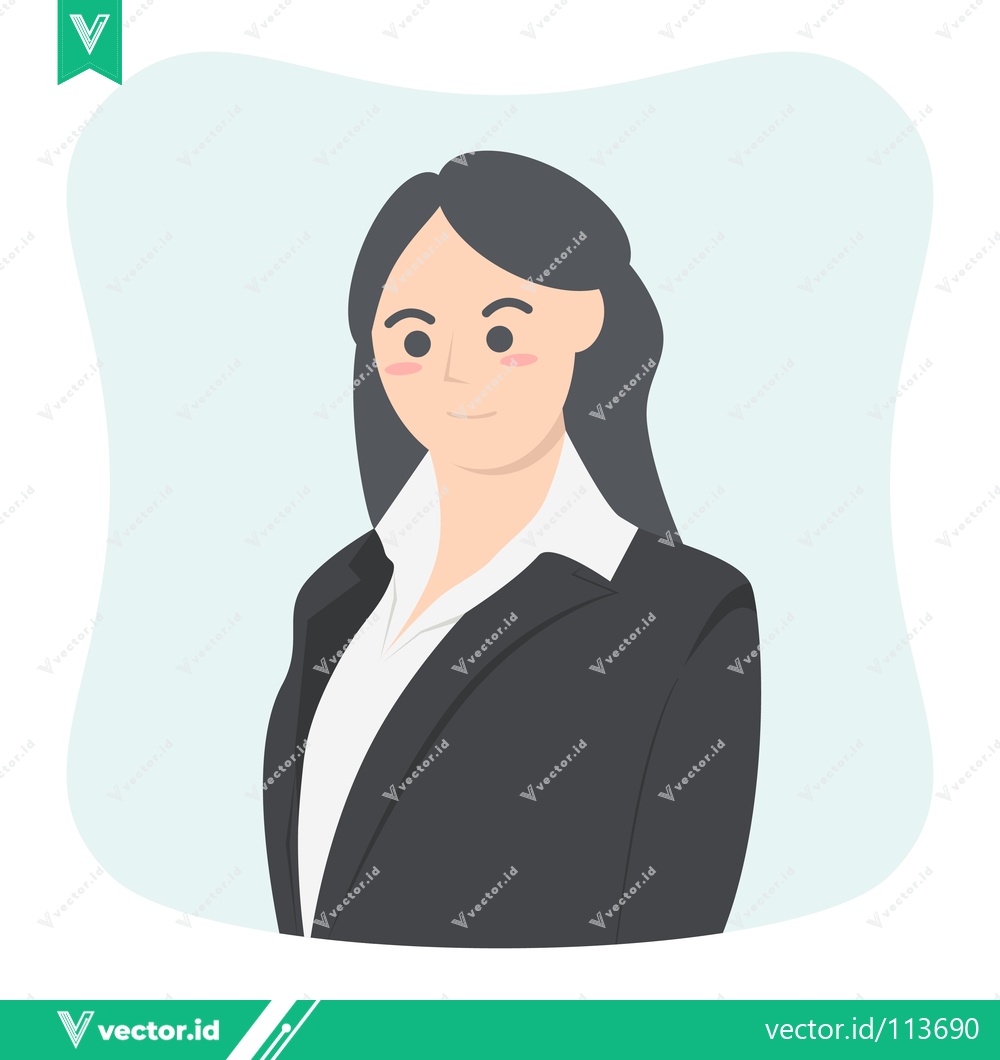 Premium Vector dari Professional Businesswoman in a Suit Confident and Focused